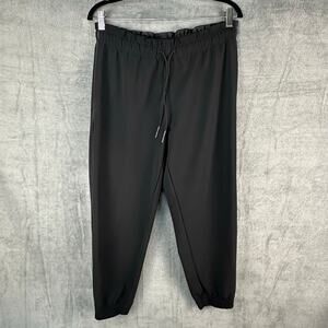 Athleta Metropolis Jogger Womens 4P Black Pockets Drawstring Stretch Athleisure